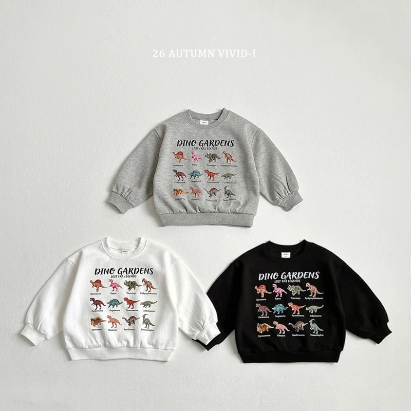 Vivid I - Korean Children Fashion - #childrensboutique - Dino Park Sweatshirt - 3