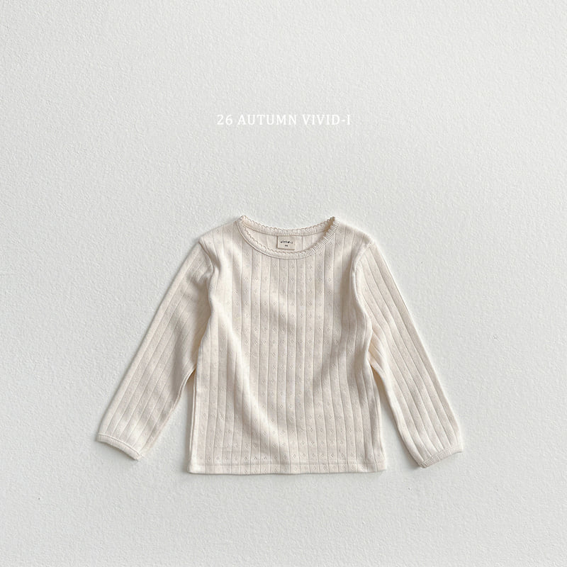 Vivid I - Korean Children Fashion - #childrensboutique - Pincot Eyelet Tee - 6