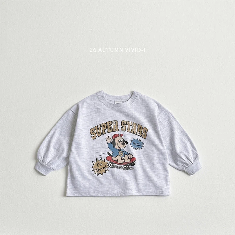 Vivid I - Korean Children Fashion - #childrensboutique - Super Dog Single Tee - 4