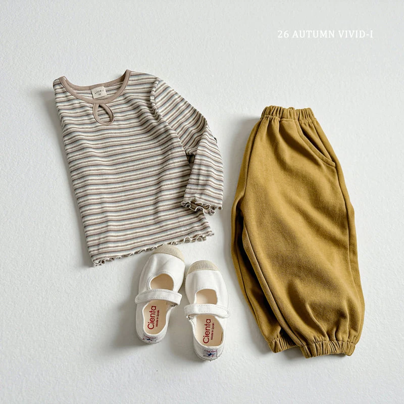 Vivid I - Korean Children Fashion - #designkidswear - Stripe Hole Tee - 9