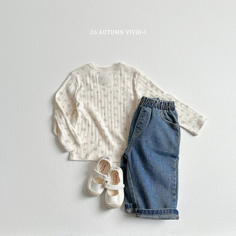 Vivid I - Korean Children Fashion - #designkidswear - Lace Label Eyelet Tee - 8