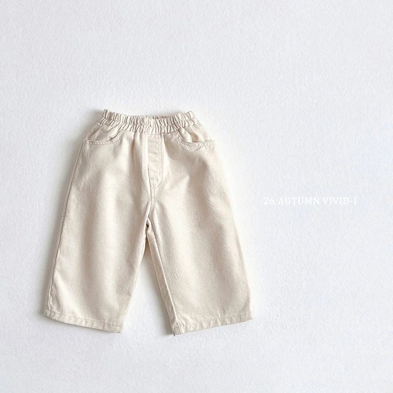 Vivid I - Korean Children Fashion - #designkidswear - Cut-Line Denim Pants - 5