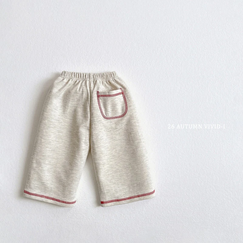 Vivid I - Korean Children Fashion - #designkidswear - Stitch Pocket Pants - 6