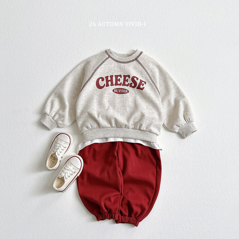 Vivid I - Korean Children Fashion - #designkidswear - Cheese Stitch Sweatshirt - 6