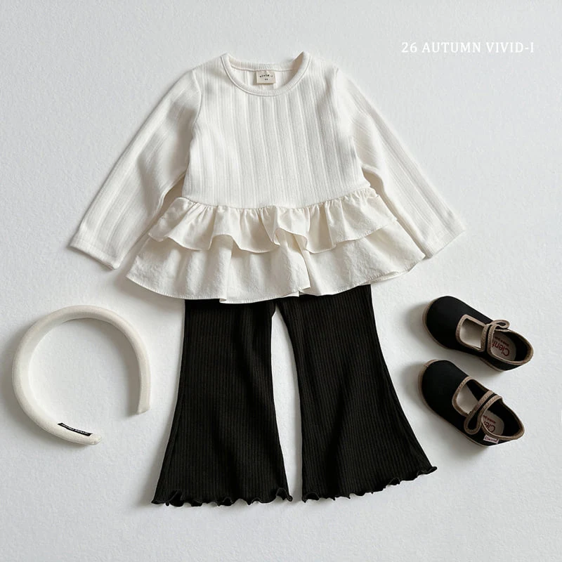 Vivid I - Korean Children Fashion - #designkidswear - Gold Span Flare Pants - 8