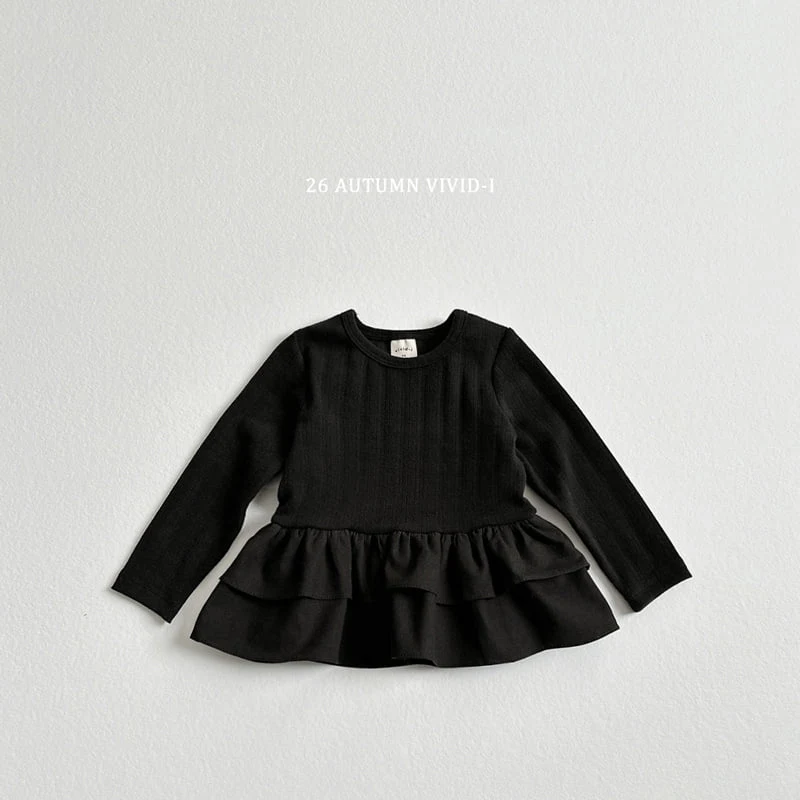 Vivid I - Korean Children Fashion - #designkidswear - Eyelet Frill Tee - 6
