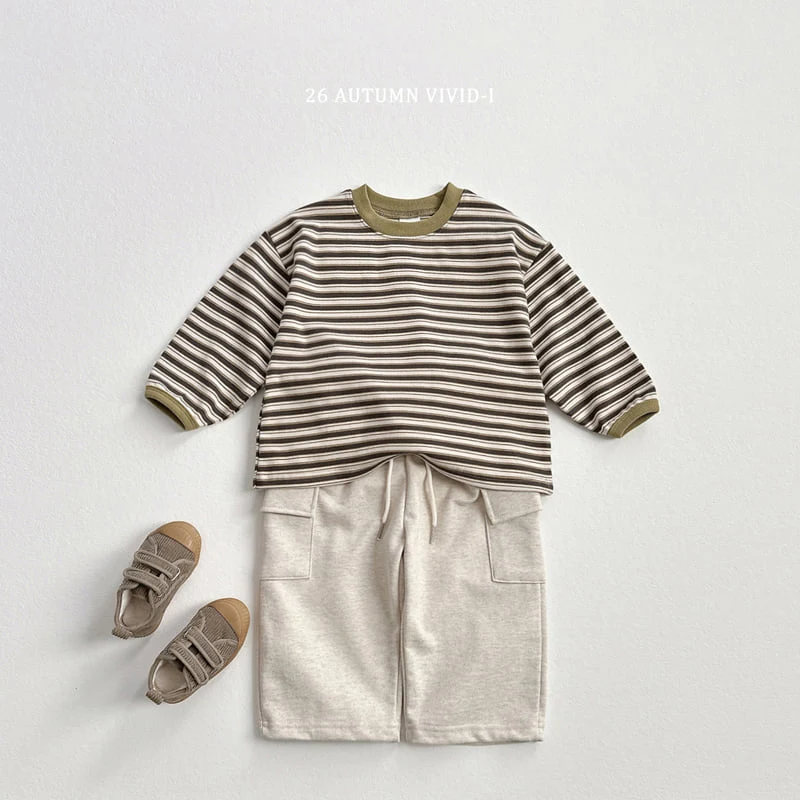 Vivid I - Korean Children Fashion - #discoveringself - Colorblock Multi Stripe Tee - 7