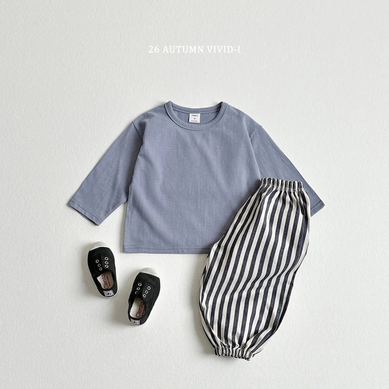 Vivid I - Korean Children Fashion - #discoveringself - Vertical Stripe Jogger - 12
