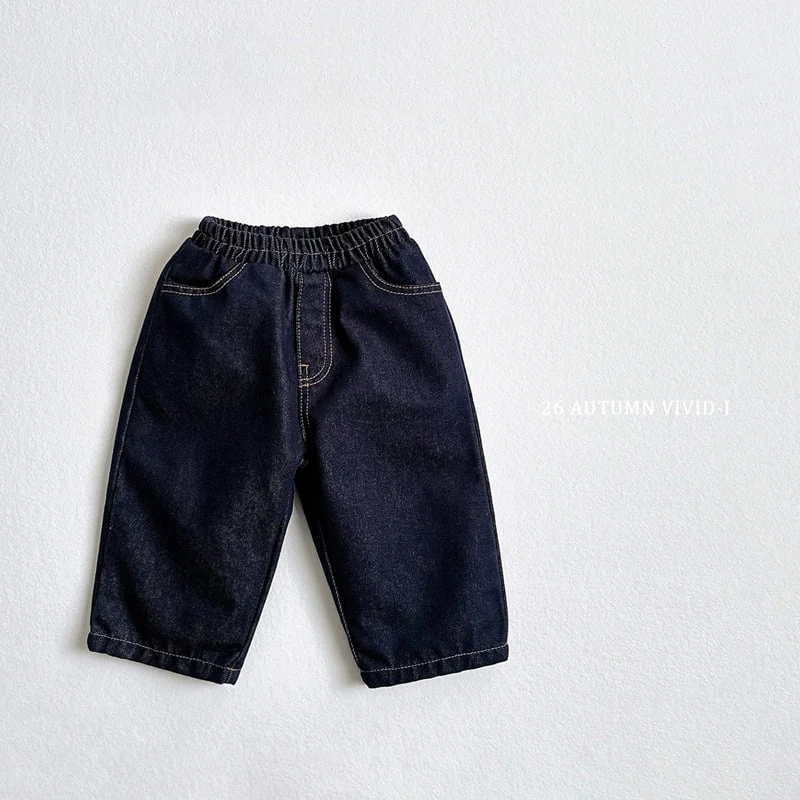 Vivid I - Korean Children Fashion - #discoveringself - Standard Denim Pants - 8