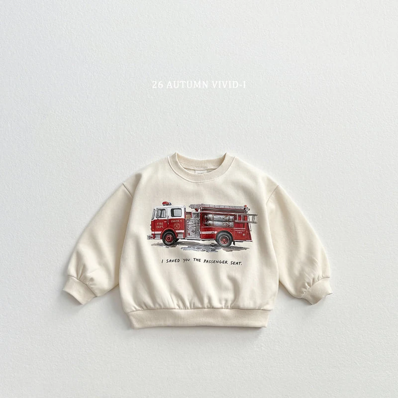 Vivid I - Korean Children Fashion - #designkidswear - Retro Car Sweatshirt - 4
