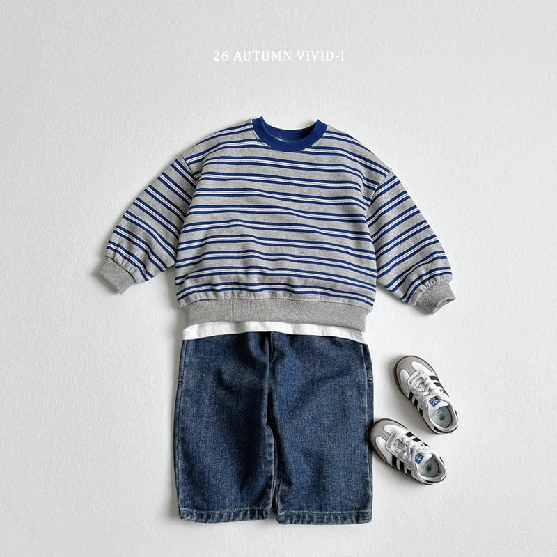 Vivid I - Korean Children Fashion - #discoveringself - Multi Colorblock Stripe Sweatshirt - 10