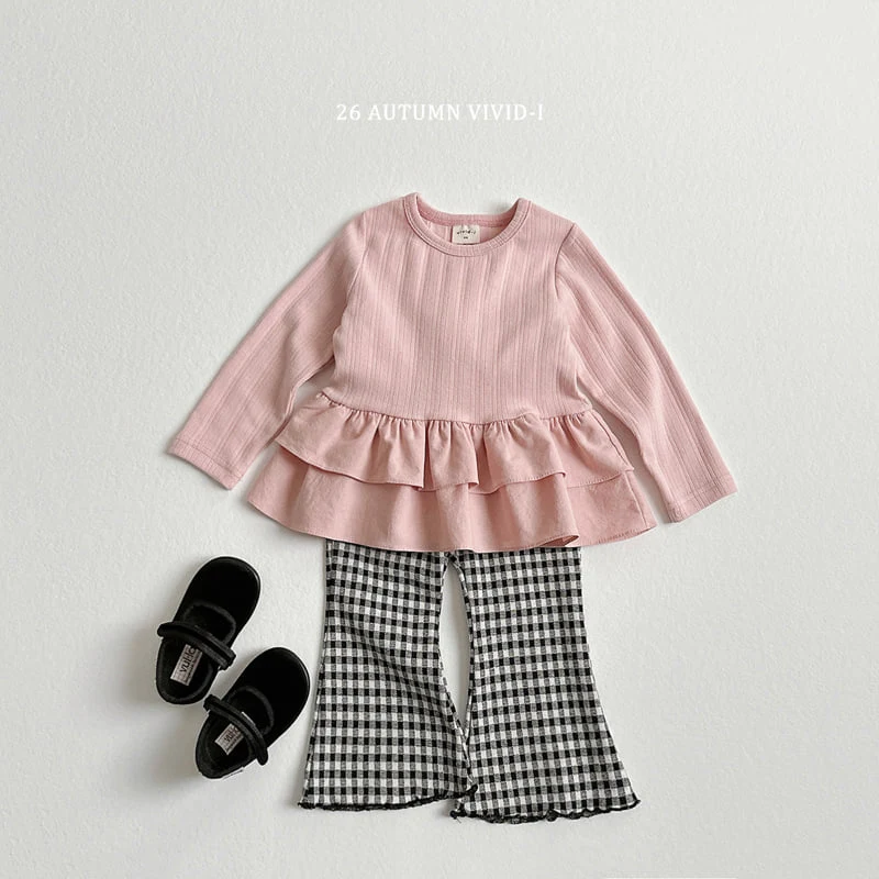 Vivid I - Korean Children Fashion - #discoveringself - Eyelet Frill Tee - 7