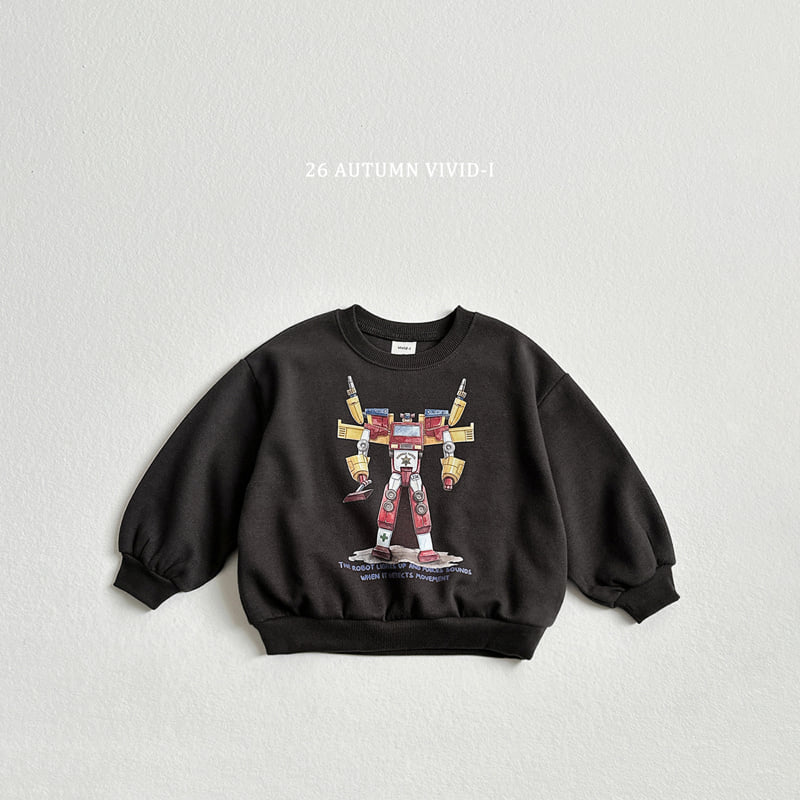 Vivid I - Korean Children Fashion - #discoveringself - Vintage Robot Sweatshirt - 6
