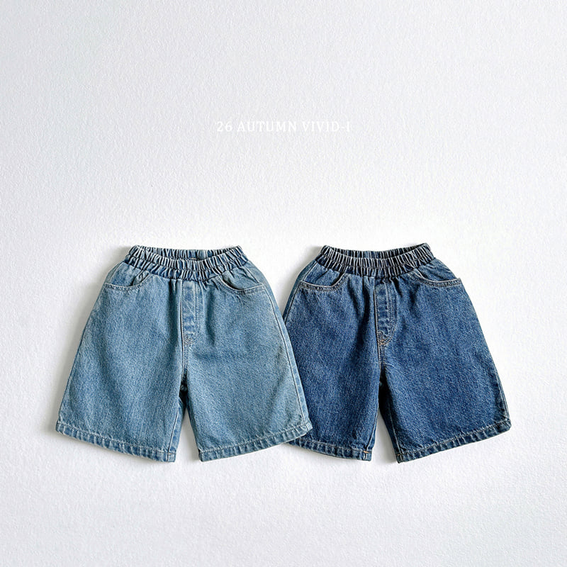 Vivid I - Korean Children Fashion - #discoveringself - Denim Shorts