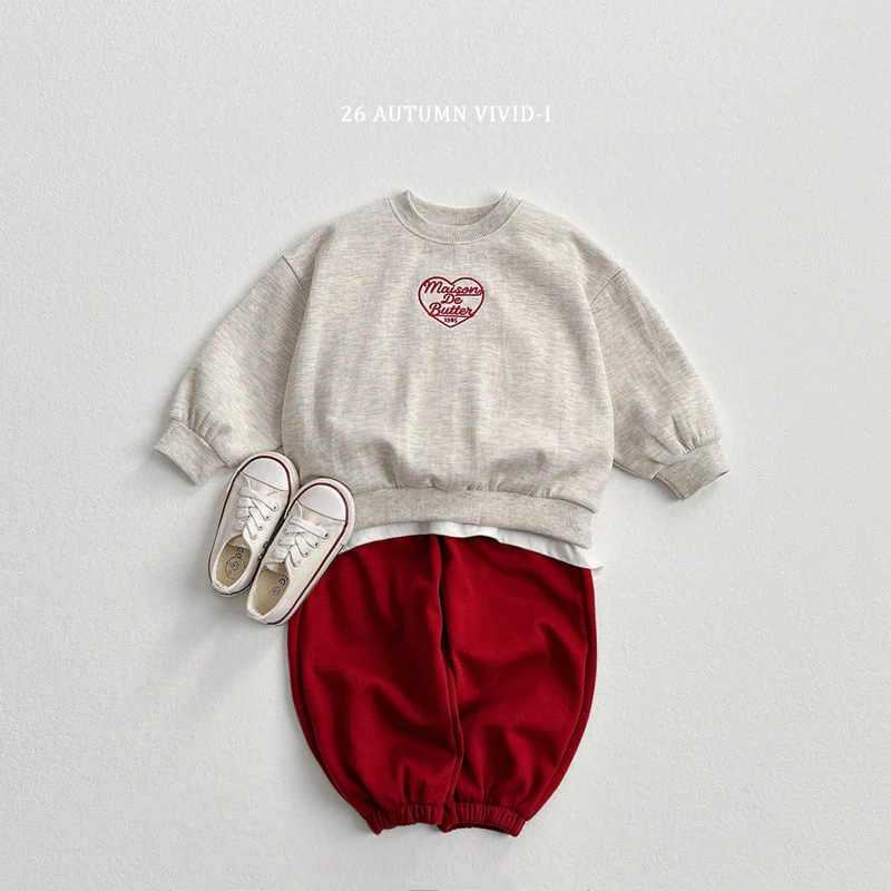 Vivid I - Korean Children Fashion - #discoveringself - Heart Embroidery Set - 7