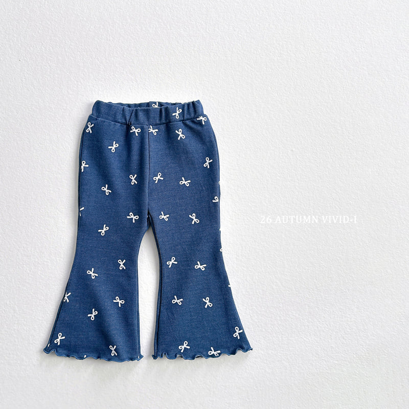 Vivid I - Korean Children Fashion - #fashionkids - Soft Denim Flare Pants - 9