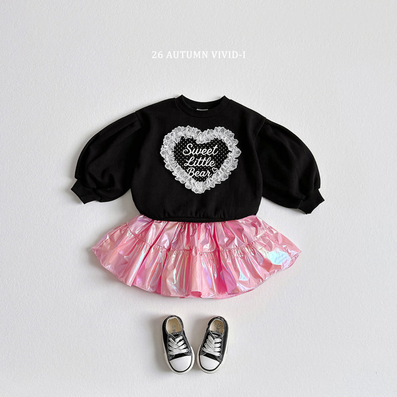 Vivid I - Korean Children Fashion - #fashionkids - Popcorn Glossy Flare Skirt - 7
