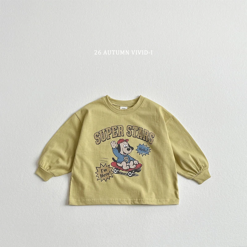 Vivid I - Korean Children Fashion - #fashionkids - Super Dog Single Tee - 6