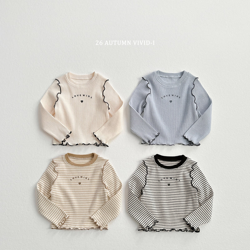 Vivid I - Korean Children Fashion - #fashionkids - Love One's Lalla Tee - 3