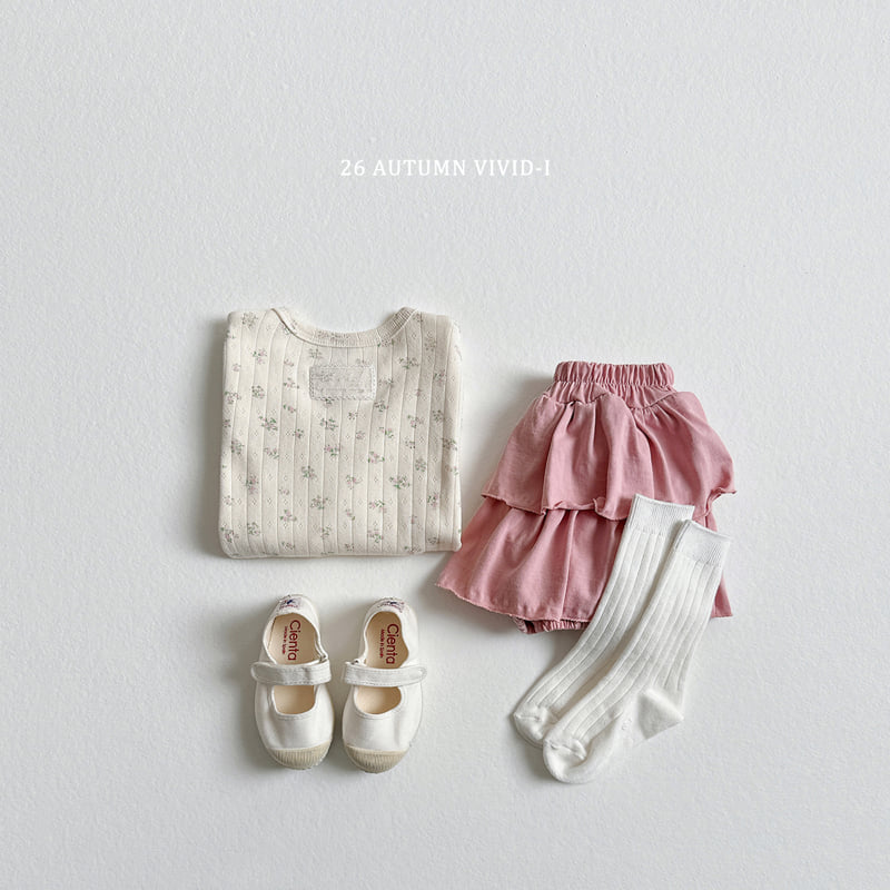 Vivid I - Korean Children Fashion - #fashionkids - Lace Label Eyelet Tee - 10
