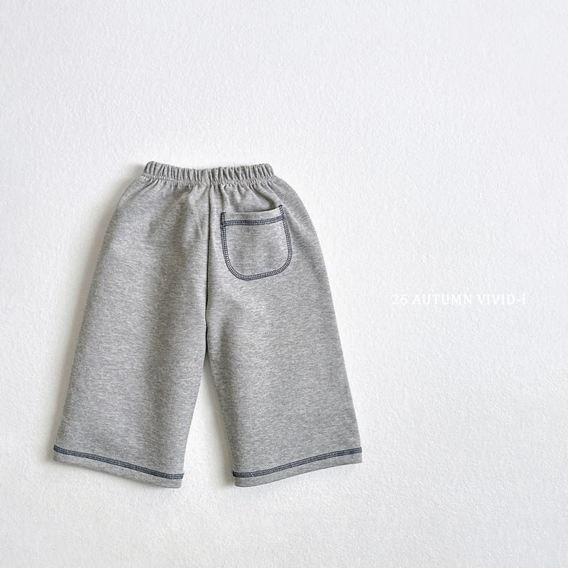 Vivid I - Korean Children Fashion - #fashionkids - Stitch Pocket Pants - 8
