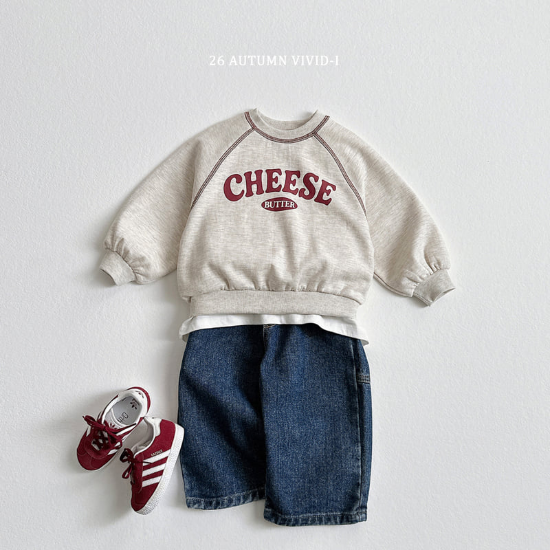 Vivid I - Korean Children Fashion - #fashionkids - Cheese Stitch Sweatshirt - 8
