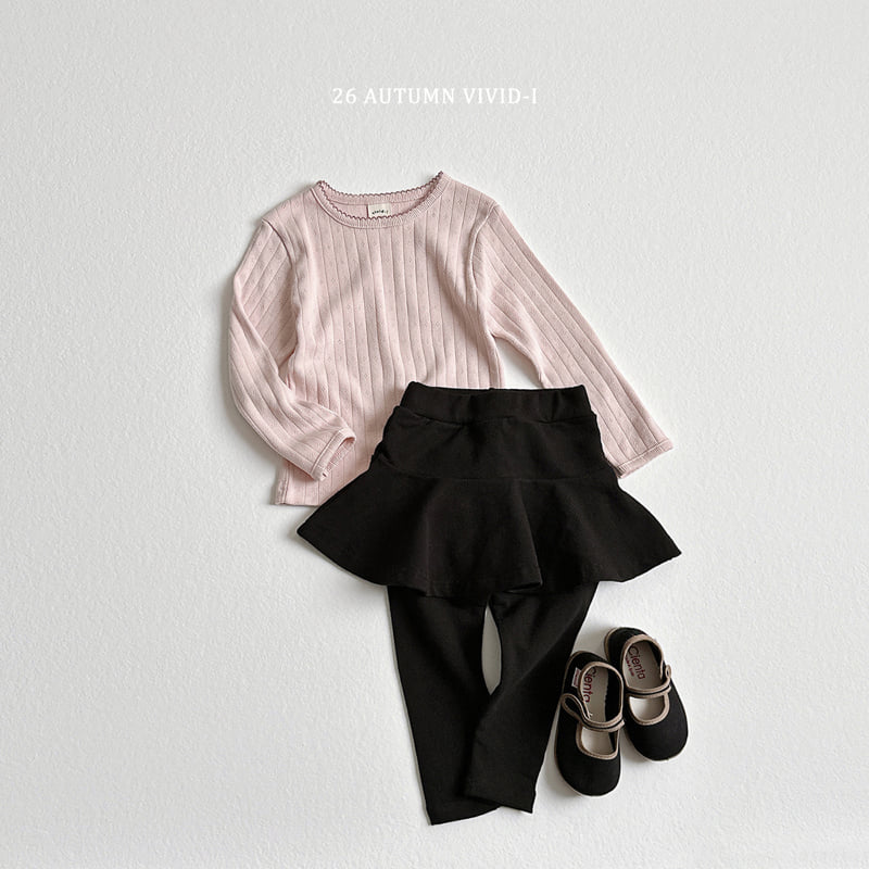 Vivid I - Korean Children Fashion - #fashionkids - Pincot Eyelet Tee - 9