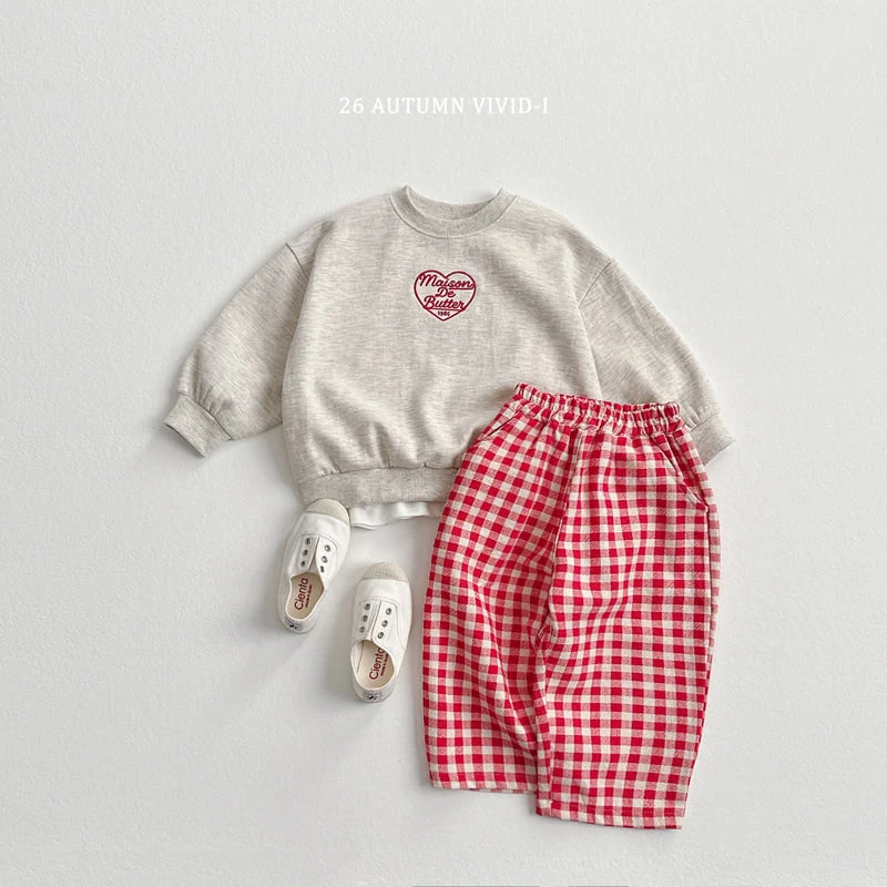 Vivid I - Korean Children Fashion - #fashionkids - Heart Embroidery Set - 8