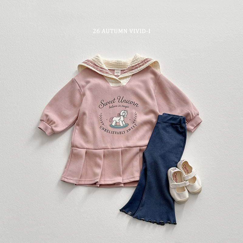 Vivid I - Korean Children Fashion - #kidsshorts - Soft Denim Flare Pants - 10