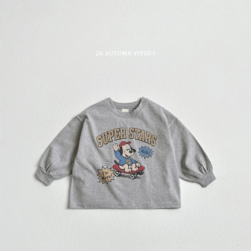 Vivid I - Korean Children Fashion - #kidsshorts - Super Dog Single Tee - 7