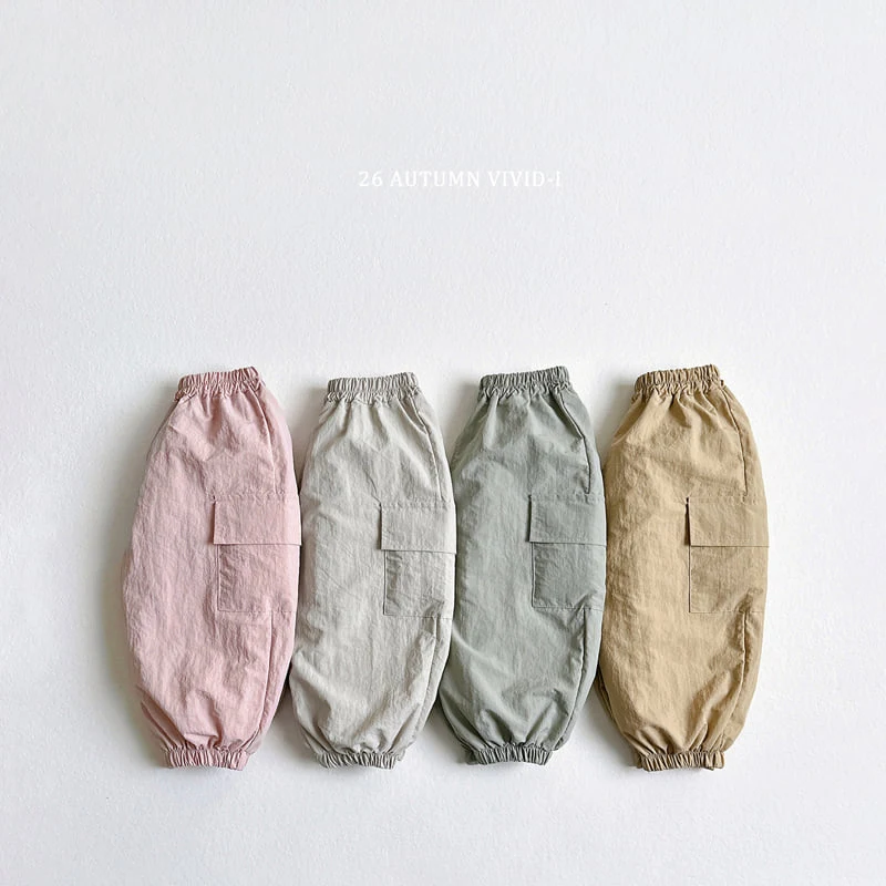 Vivid I - Korean Children Fashion - #kidsshorts - Cargo Parachute Jogger Pants