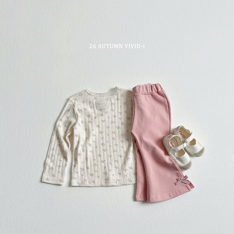 Vivid I - Korean Children Fashion - #kidsshorts - Lace Label Eyelet Tee - 11