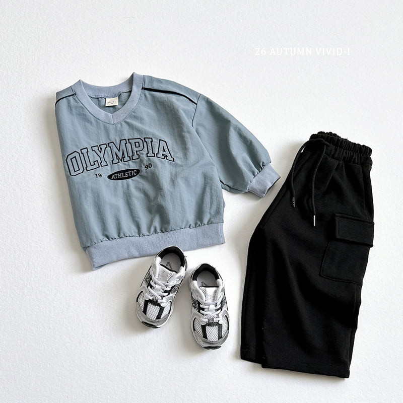 Vivid I - Korean Children Fashion - #kidsshorts - Crinkle Olympia Sweatshirt - 6