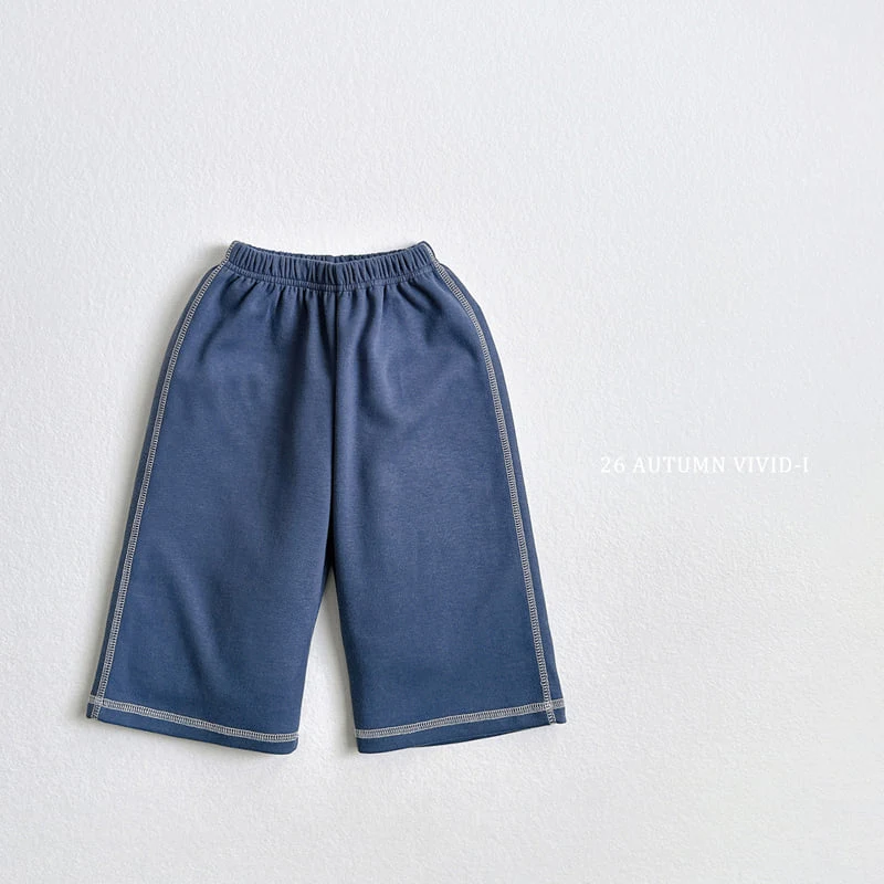 Vivid I - Korean Children Fashion - #kidsshorts - Stitch Pocket Pants - 9