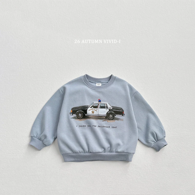 Vivid I - Korean Children Fashion - #kidsshorts - Retro Car Sweatshirt - 6
