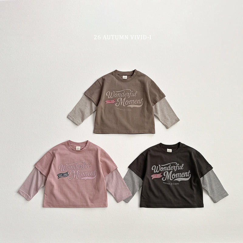 Vivid I - Korean Children Fashion - #kidsshorts - Wonderful Double-layered Tee