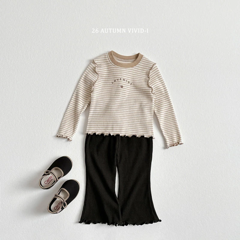 Vivid I - Korean Children Fashion - #kidsshorts - Gold Span Flare Pants - 11