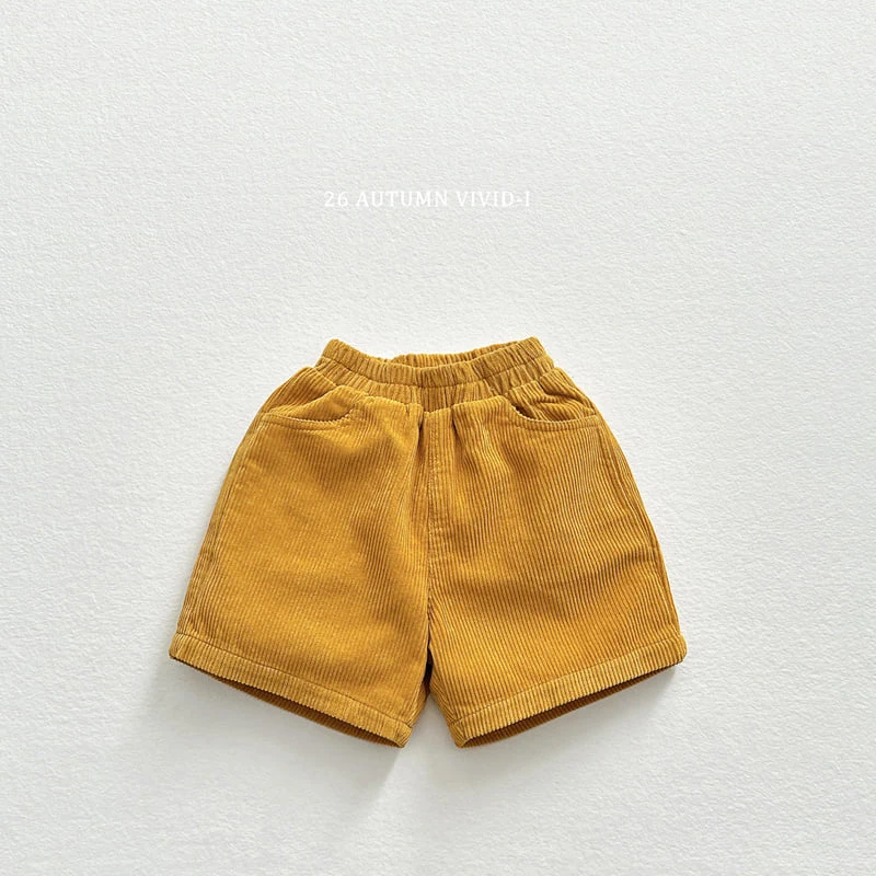 Vivid I - Korean Children Fashion - #kidsshorts - Corduroy Shorts - 5