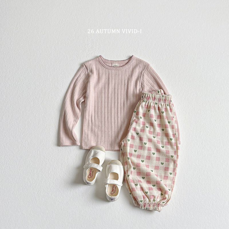 Vivid I - Korean Children Fashion - #kidsshorts - Pincot Eyelet Tee - 10