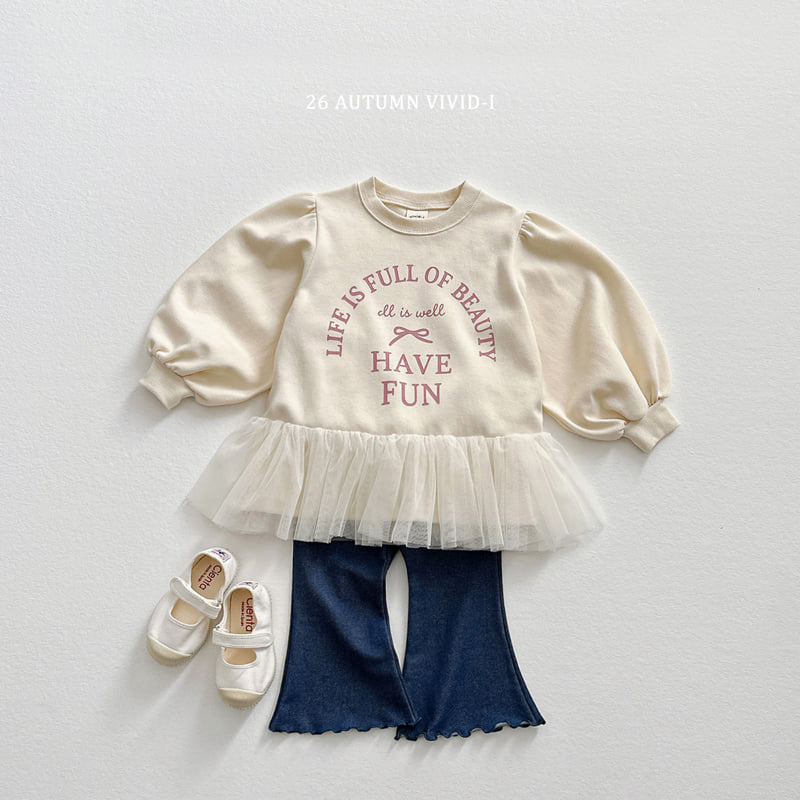 Vivid I - Korean Children Fashion - #kidsstore - Soft Denim Flare Pants - 11