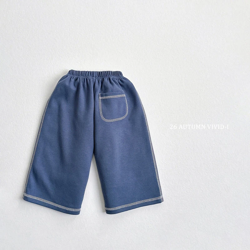 Vivid I - Korean Children Fashion - #kidsstore - Stitch Pocket Pants - 10