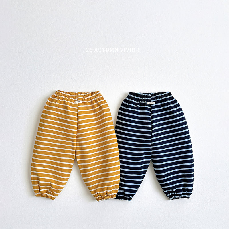Vivid I - Korean Children Fashion - #kidsstore - Stripe Jogger Pants