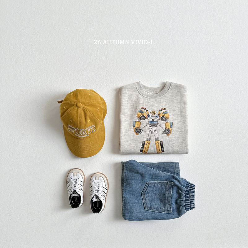 Vivid I - Korean Children Fashion - #kidsstore - Vintage Robot Sweatshirt - 9