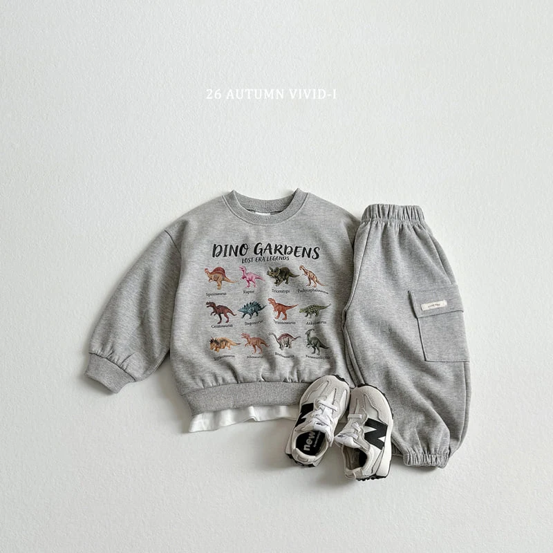 Vivid I - Korean Children Fashion - #kidsstore - Dino Park Sweatshirt - 8