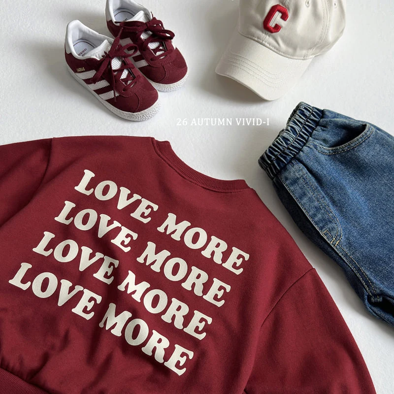 Vivid I - Korean Children Fashion - #kidsstore - Love More Sweatshirt - 7