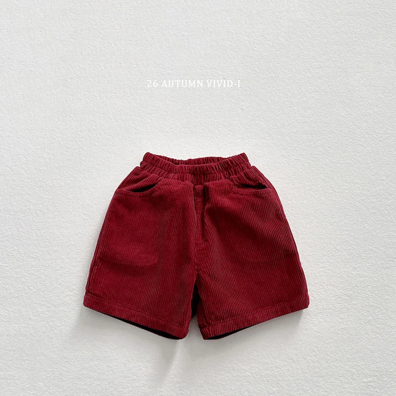 Vivid I - Korean Children Fashion - #kidsstore - Corduroy Shorts - 6