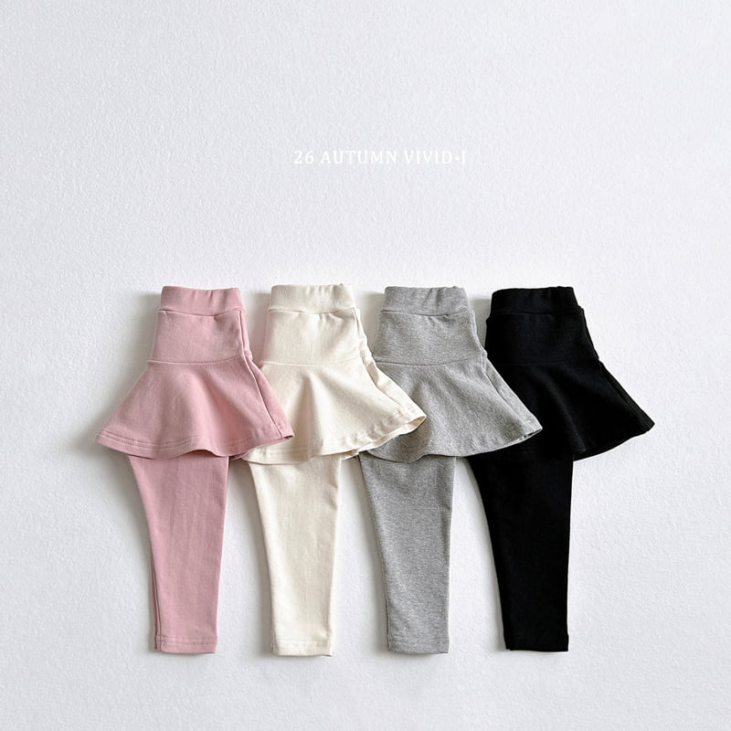 Vivid I - Korean Children Fashion - #kidsstore - BB Skirt Leggings