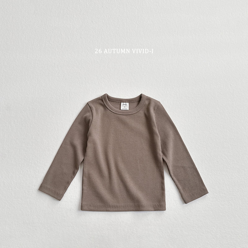 Vivid I - Korean Children Fashion - #kidsstore - Slim Ribbed Tee - 6