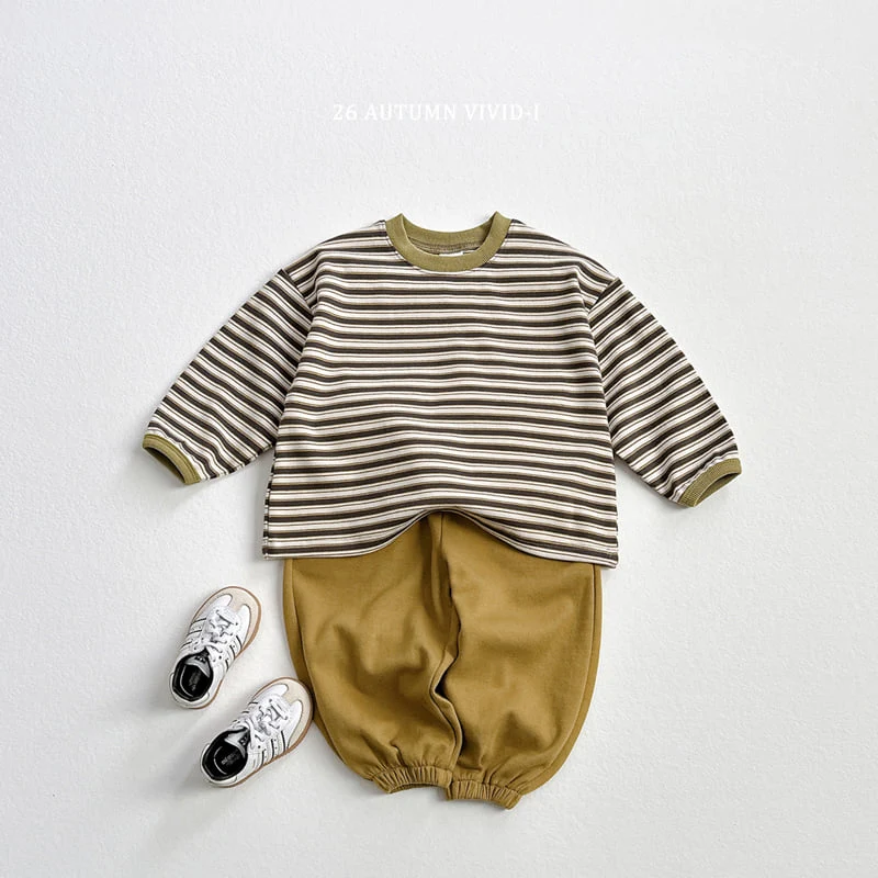 Vivid I - Korean Children Fashion - #kidzfashiontrend - Colorblock Multi Stripe Tee - 11