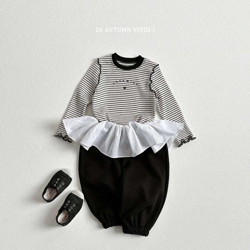 Vivid I - Korean Children Fashion - #kidzfashiontrend - Tutu Frill Jogger Pants - 7